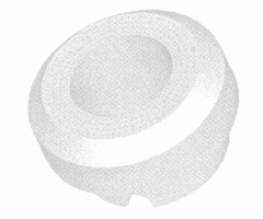 Figure 2 SiC sealing ring with micropores on the end face